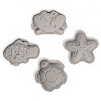 Artiwood - Bigjigs - Silicone Toy - Stone Grey Sand Moulds