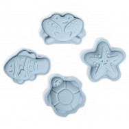 Artiwood - Bigjigs - Silicone Toy - Dove Grey Sand Moulds