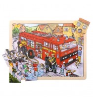 Large Tray Puzzle - Fire Engine