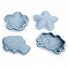 Artiwood - Bigjigs - Silicone Toy - Dove Grey Sand Moulds