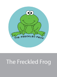 the freckled frog logo